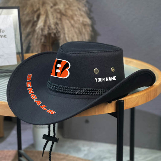 LIMITED EDITION - NEW CUSTOMIZED NFL16 CCB CINCINNATI BENGALS COWBOY HAT