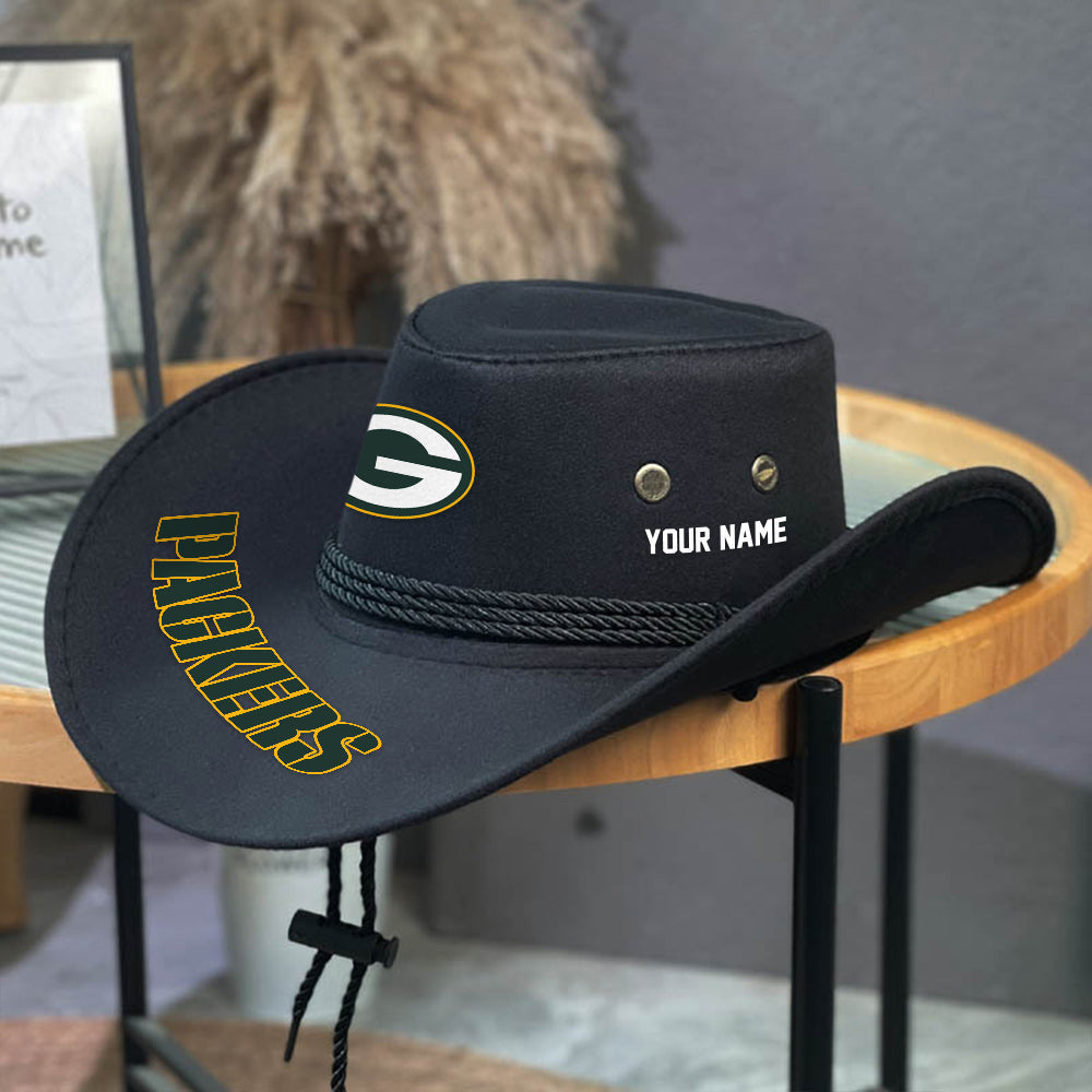 LIMITED EDITION - NEW CUSTOMIZED NFL08 GBP GREEN BAY PACKERS COWBOY HAT