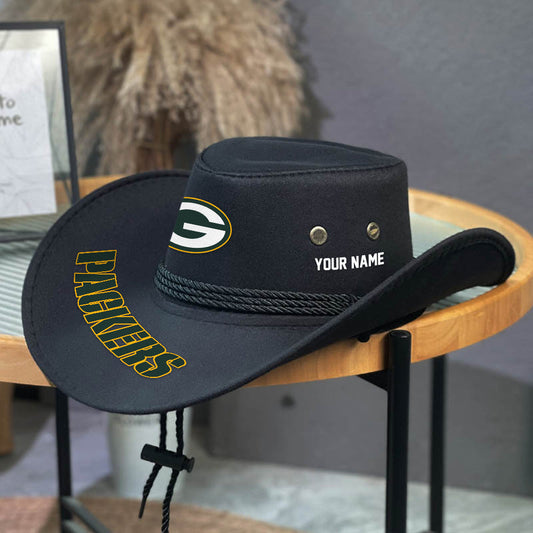 LIMITED EDITION - NEW CUSTOMIZED NFL08 GBP GREEN BAY PACKERS COWBOY HAT