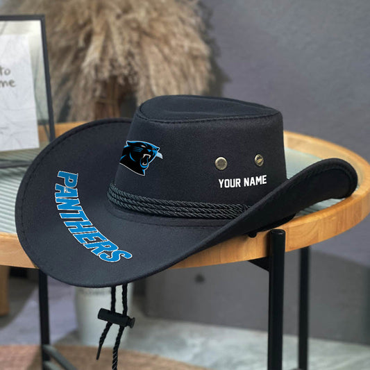 LIMITED EDITION - NEW CUSTOMIZED NFL23 CLP CAROLINA PANTHERS COWBOY HAT