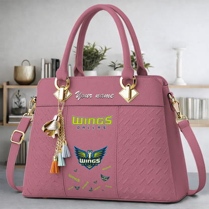 [FAN FAVORITE] NEW CUSTOMIZED WNBA04 DLW DALLAS WINGS MULTICOLOR HANDBAG