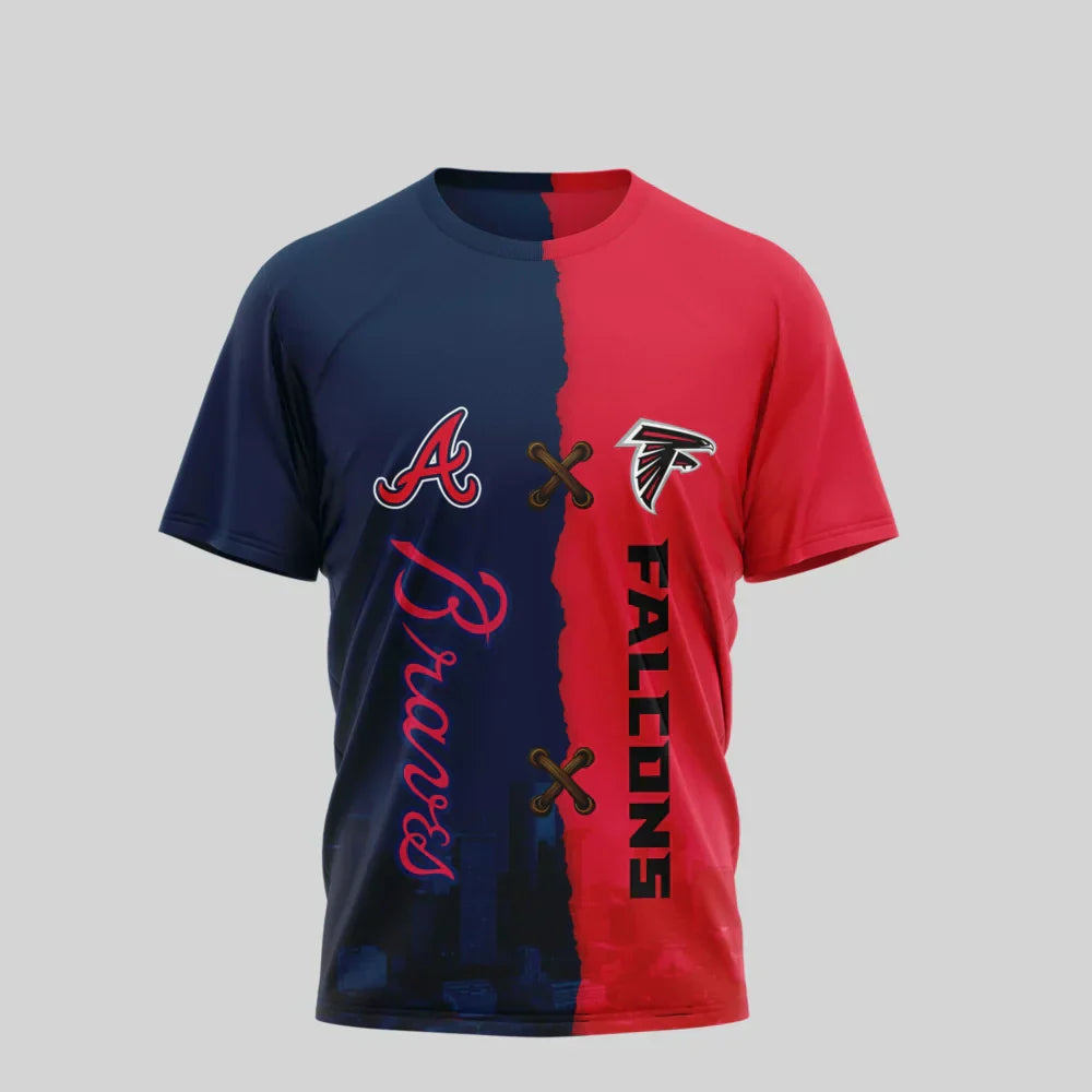 LIMITED EDITION - NEW CUSTOMIZED NFL18 ATF ATLANTA FALCONS x MLB09 ABS ATLANTA BRAVES UNISEX T-SHIRT, POLO, HOODIE & JACKETS