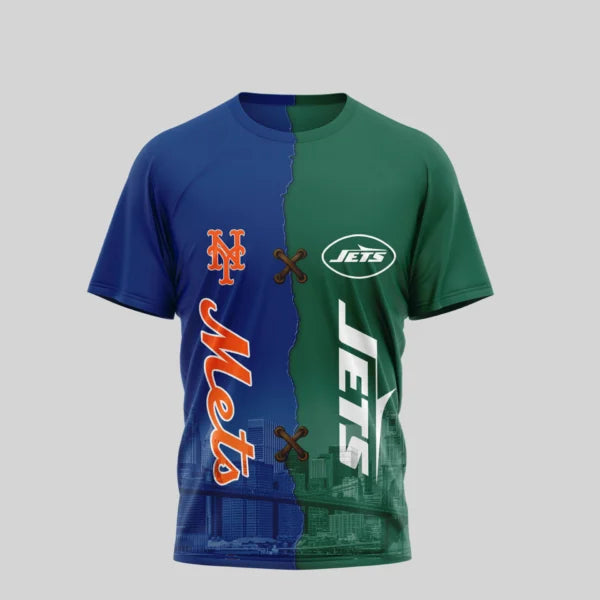 LIMITED EDITION - NEW CUSTOMIZED NFL25 NYJ NEW YORK JETS x MLB01 NYY NEW YORK YANKEES UNISEX T-SHIRT, POLO, HOODIE & JACKETS