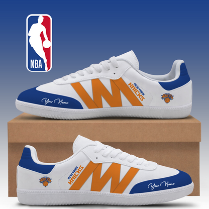 LIMITED EDITION - NEW CUSTOMIZED NBA04 NYK NEW YORK KNICKS CLASSIC SNEAKERS