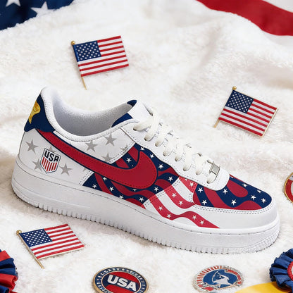 [HOT DEAL] NEW CUSTOMIZED PATRIOTIC AMERICAN FLAG AIR FORCE 1 SHOES