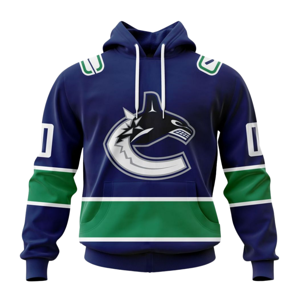 LIMITED EDITION - NEW CUSTOMIZED NHL19 VCC VANCOUVER CANUCKS COMBO HOODIE & LONGPANTS
