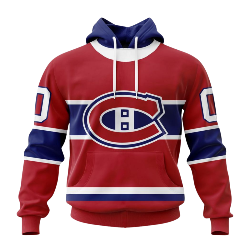 LIMITED EDITION - NEW CUSTOMIZED NHL11 MCD MONTREAL CANADIENS COMBO HOODIE & LONGPANTS