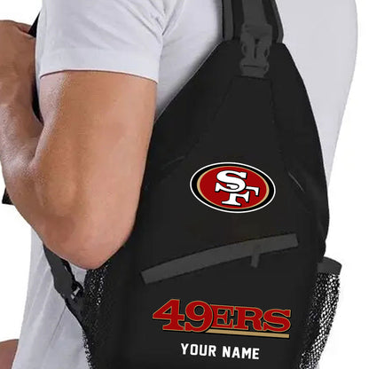 LIMITED EDITION - NEW CUSTOMIZED NFL11 SF49 SAN FRANCISCO 49ERS SLING BAG