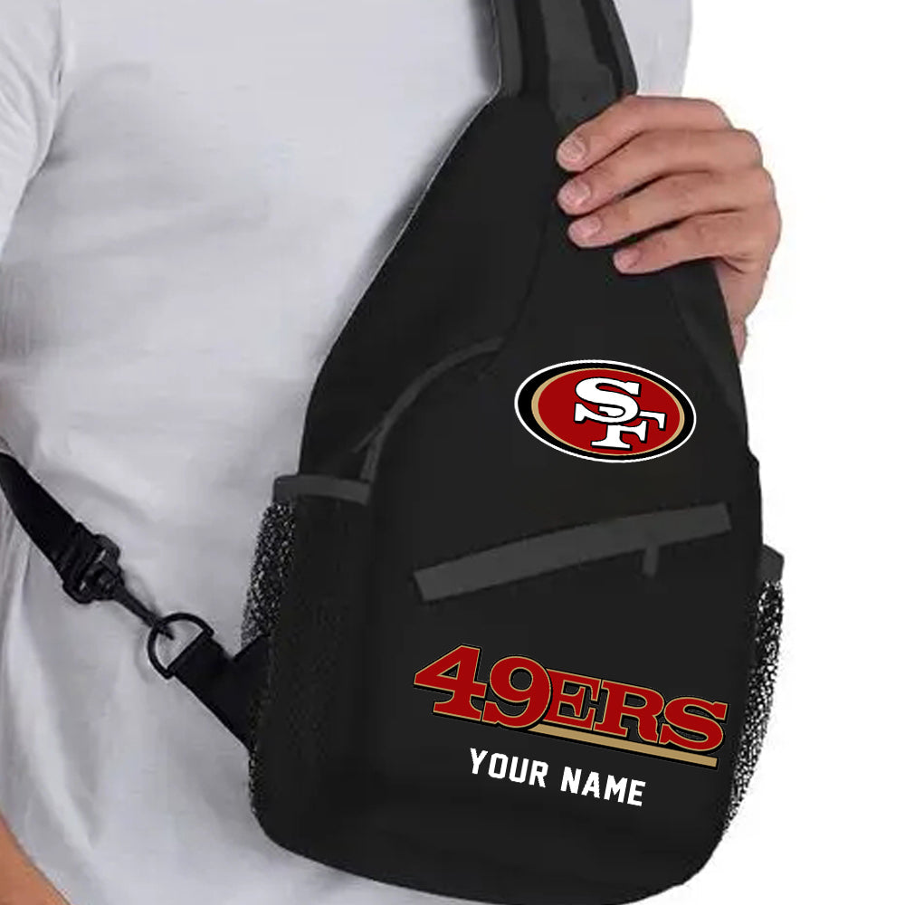 LIMITED EDITION - NEW CUSTOMIZED NFL11 SF49 SAN FRANCISCO 49ERS SLING BAG