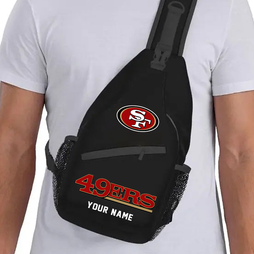 LIMITED EDITION - NEW CUSTOMIZED NFL11 SF49 SAN FRANCISCO 49ERS SLING BAG