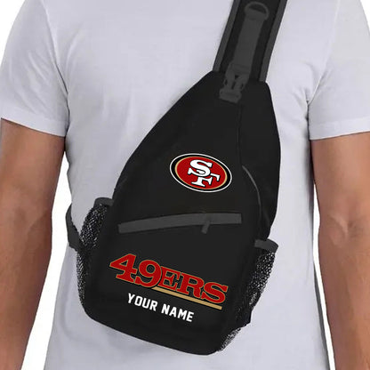 LIMITED EDITION - NEW CUSTOMIZED NFL11 SF49 SAN FRANCISCO 49ERS SLING BAG