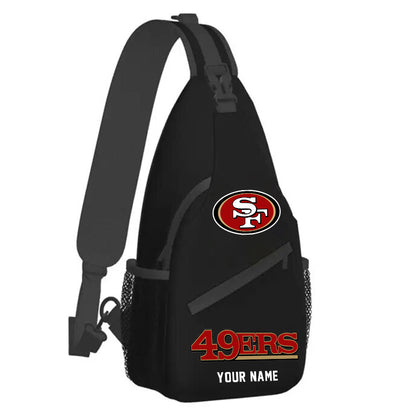 LIMITED EDITION - NEW CUSTOMIZED NFL11 SF49 SAN FRANCISCO 49ERS SLING BAG