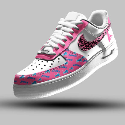 VIRAL EDITION - NEW CUSTOMIZED NFL04 DTL DETROIT LIONS AF1 SNEAKERS
