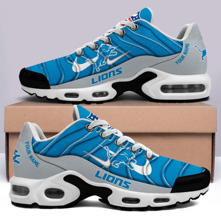 [SPECIAL OFFER] NEW CUSTOMIZED NFL04 DTL DETROIT LIONS AIR MAX PLUS SNEAKERS