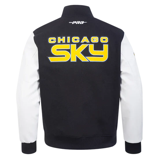 LIMITED EDITION - NEW CUSTOMIZED WNBA02 CCS CH SKY BASEBALL JACKET, SATIN VARSITY JACKET 09