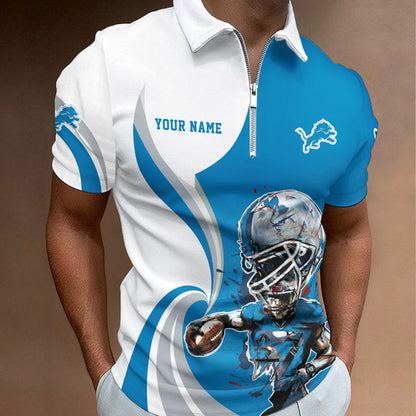 LIMITED EDITION - NEW CUSTOMIZED NFL04 DTL DETROIT LIONS T-SHIRT, POLO SHIRT, ZIP POLO SHIRT, SWEATSHIRT, HOODIE & ZIP HOODIE