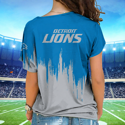 [SPECIAL OFFER] NEW CUSTOMIZED NFL04 DTL DETROIT LIONS SHOULDER SHIRT