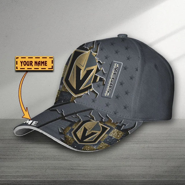 VIRAL EDITON - NEW CUSTOMIZED NHL04 VGK VEGAS GOLDEN KNIGHTS CLASSIC CAP