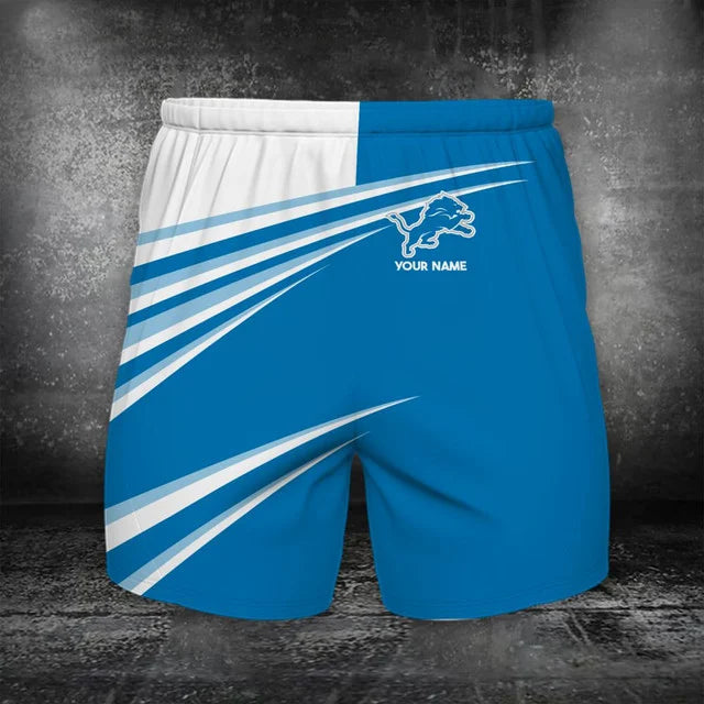 VIRAL EDITION - NEW CUSTOMIZED NFL04 DTL DETROIT LIONS POLO, T-SHIRT & SHORT PANTS SET