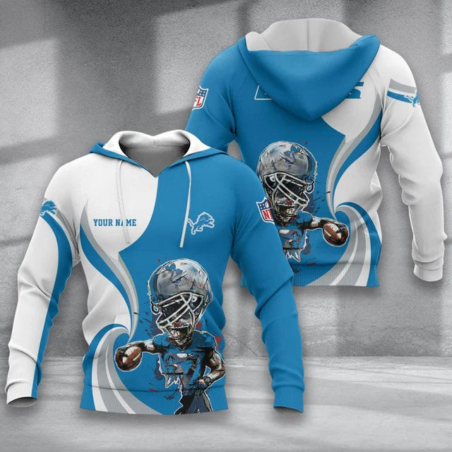 LIMITED EDITION - NEW CUSTOMIZED NFL04 DTL DETROIT LIONS T-SHIRT, POLO SHIRT, ZIP POLO SHIRT, SWEATSHIRT, HOODIE & ZIP HOODIE