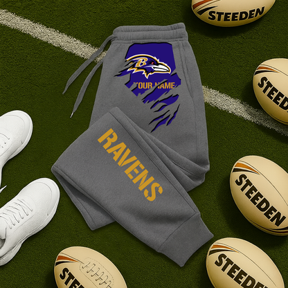 LIMITED EDITION - NEW PERSONALIZED NFL28 BTR BALTIMORE RAVENS JOGGERS