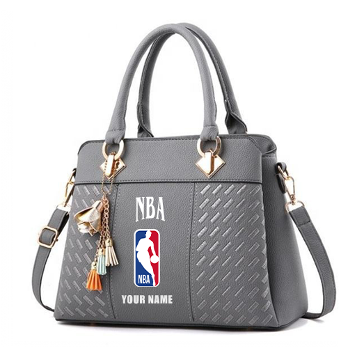LIMITED EDITION - NEW CUSTOMIZED NBA31 NATIONAL BASKETBALL ASSOCIATION ZIP HANDBAG MULTICOLOR