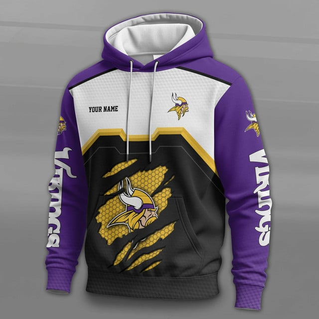LIMITED EDITION - NEW CUSTOMIZED NFL05 MVK MINNESOTA VIKINGS UNISEX T-SHIRT, POLO, HOODIE & JACKETS