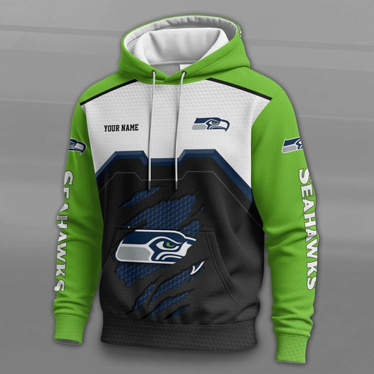 LIMITED EDITION - NEW CUSTOMIZED NFL06 SSH SEATTLE SEAHAWKS UNISEX T-SHIRT, POLO, HOODIE & JACKETS