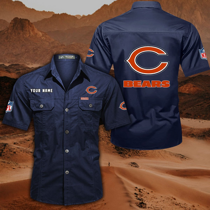 SPECIAL EDITION - NEW CUSTOMIZED NFL26 CCB CHICAGO BEARS MUTICOLOR MEN'S CARGO SHIRT