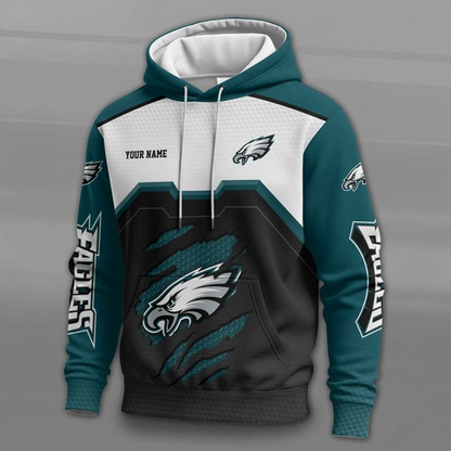 LIMITED EDITION - NEW CUSTOMIZED NFL02 PPE PHILADELPHIA EAGLES UNISEX T-SHIRT, POLO, HOODIE & JACKETS