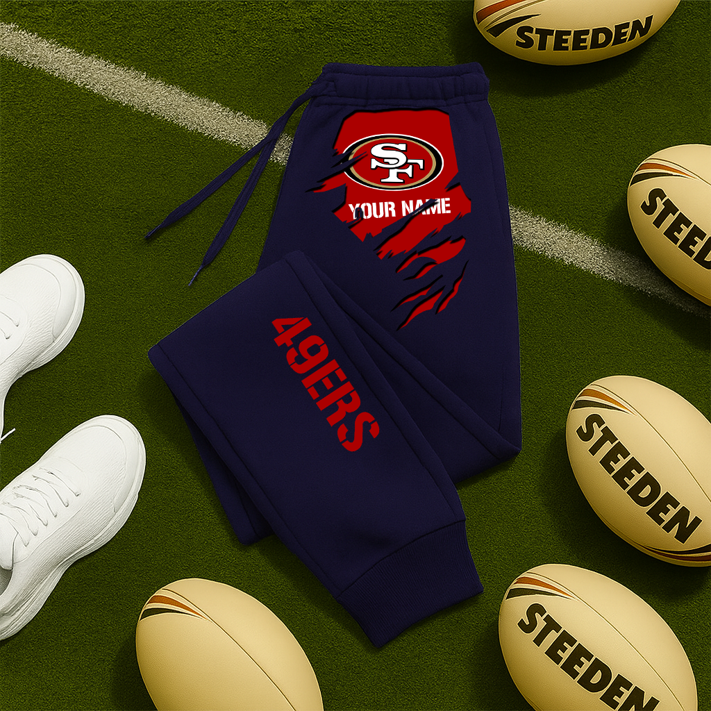 LIMITED EDITION - NEW PERSONALIZED NFL11 SF49 SAN FRANCISCO 49ERS JOGGERS