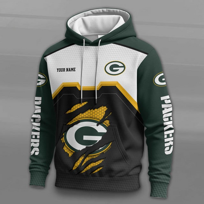 LIMITED EDITION - NEW CUSTOMIZED NFL08 GBP GREEN BAY PACKERS UNISEX T-SHIRT, POLO, HOODIE & JACKETS