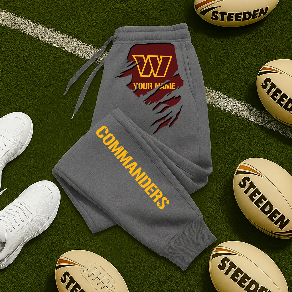 LIMITED EDITION - NEW PERSONALIZED NFL12 WTC WASHINGTON COMMANDERS JOGGERS
