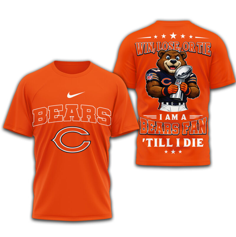 LIMITED EDITION - NEW CUSTOMIZED NFL26 CCB CHICAGO BEARS UNISEX T-SHIRT, POLO, HOODIE & JACKETS