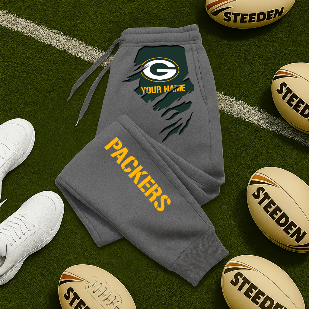 LIMITED EDITION - NEW PERSONALIZED NFL08 GBP GREEN BAY PACKERS JOGGERS
