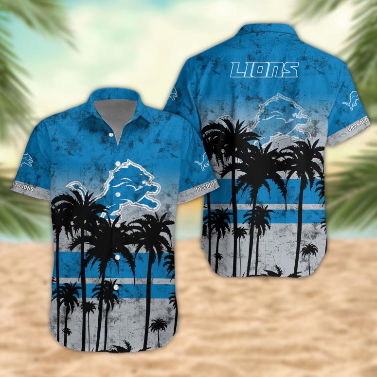 LIMITED EDITION - NEW CUSTOMIZED NFL04 DTL DETROIT LIONS UNISEX HAWAIIAN SHIRT