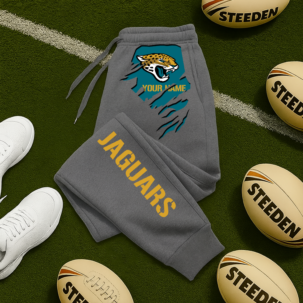 LIMITED EDITION - NEW PERSONALIZED NFL30 JSJ JACKSONVILLE JAGUARS JOGGERS