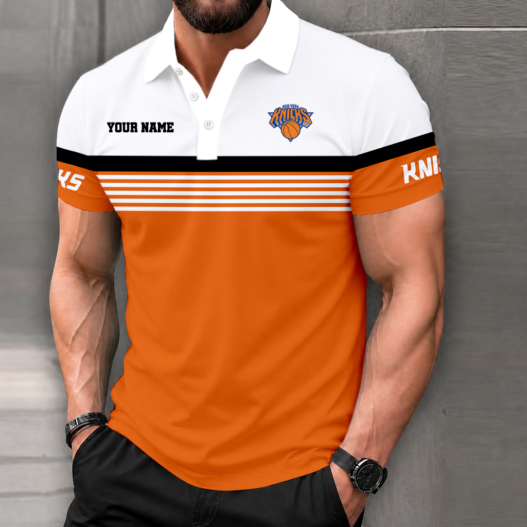 LIMITED EDITION - NEW CUSTOMIZED NBA04 NYK NEW YORK KNICKS POLO SHIRT