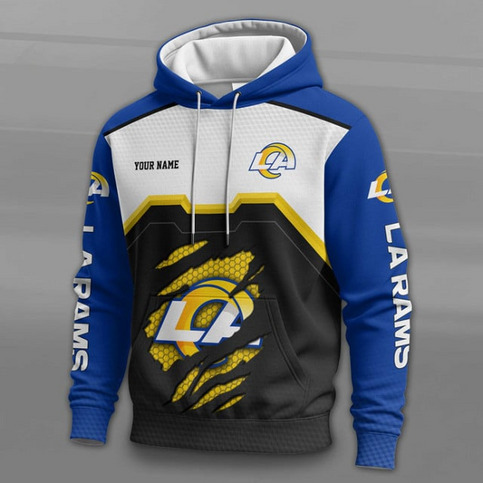 LIMITED EDITION - NEW CUSTOMIZED NFL22 LAR LOS ANGELES RAMS UNISEX T-SHIRT, POLO, HOODIE & JACKETS