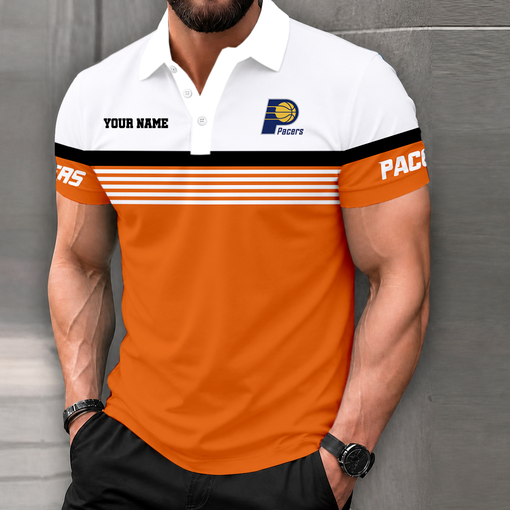 LIMITED EDITION - NEW CUSTOMIZED NBA06 IPA INDIANA PACERS POLO SHIRT