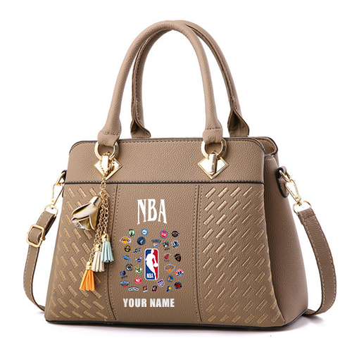 LIMITED EDITION - NEW CUSTOMIZED NBA32 NBA ALL TEAMS ZIP HANDBAG MULTICOLOR