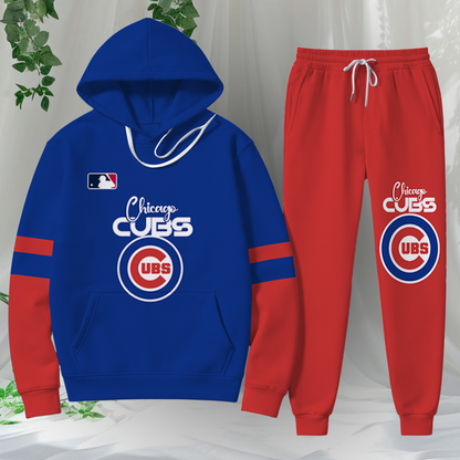 LIMITED EDITION - NEW CUSTOMIZED MLB04 CCS CHICAGO CUBS HOODIE & SWEATPANTS SET