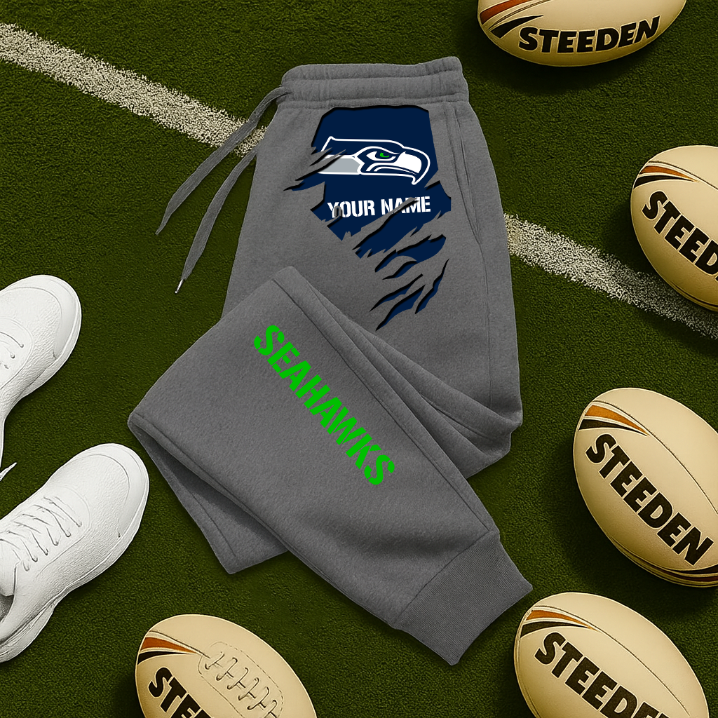 LIMITED EDITION - NEW PERSONALIZED NFL06 SSH SEATTLE SEAHAWKS JOGGERS