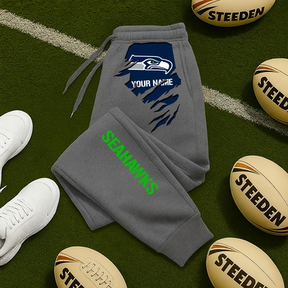 LIMITED EDITION - NEW PERSONALIZED NFL06 SSH SEATTLE SEAHAWKS JOGGERS