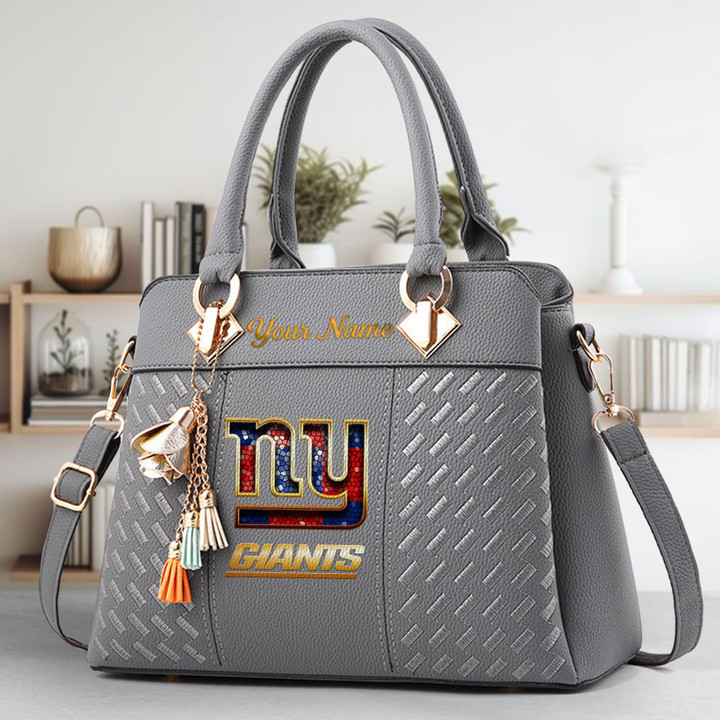LIMITED EDITION - NEW CUSTOMIZED NFL32 NYG NEW YORK GIANTS LUXURY HANDBAG IN MULTIPLE COLORS