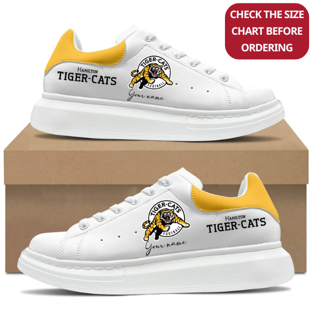 [FAN EXCLUSIVE] NEW CUSTOMIZED CFL04 HAM HAMILTON TIGER-CATS MCQUEEN SHOES