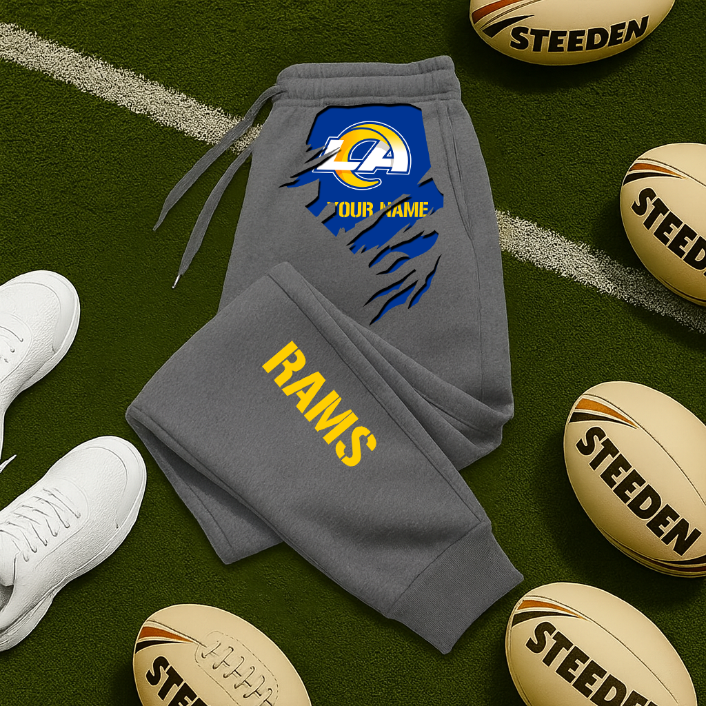 LIMITED EDITION - NEW PERSONALIZED NFL22 LAR LOS ANGELES RAMS JOGGERS