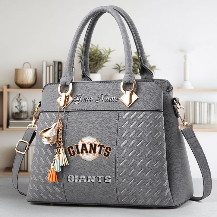 LIMITED EDITION - NEW CUSTOMIZED MLB06 SFG SAN FRANCISCO GIANTS ZIP HANDBAG MULTICOLOR