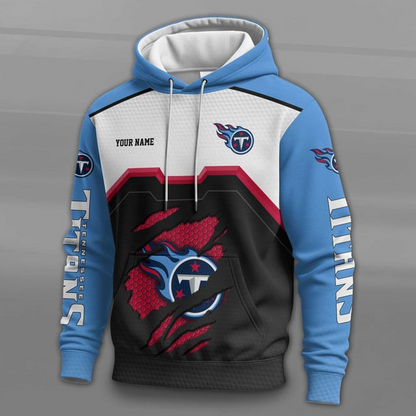 LIMITED EDITION - NEW CUSTOMIZED NFL31 TST TENNESSEE TITANS UNISEX T-SHIRT, POLO, HOODIE & JACKETS