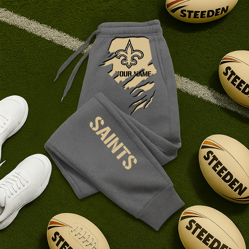LIMITED EDITION - NEW PERSONALIZED NFL24 NOS NEW ORLEANS SAINTS JOGGERS